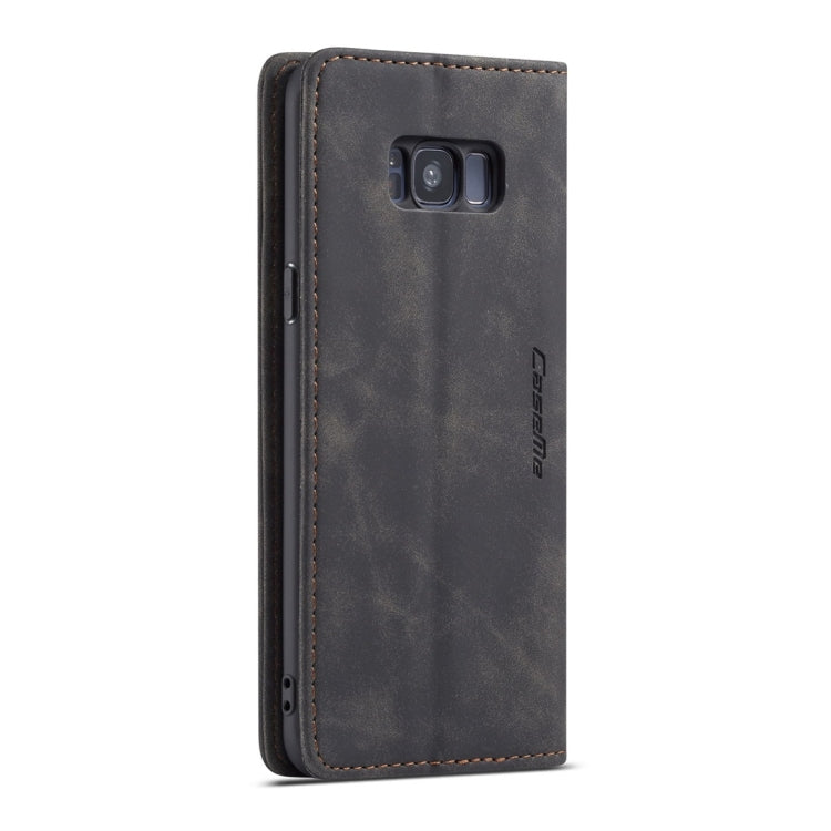CaseMe-013 Multifunctional Retro Frosted Horizontal Flip Leather Case with Card Slot & Holder & Wallet for Galaxy S8 Plus(Black) - Galaxy Phone Cases by CaseMe | Online Shopping South Africa | PMC Jewellery | Buy Now Pay Later Mobicred