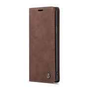CaseMe-013 Multifunctional Retro Frosted Horizontal Flip Leather Case with Card Slot & Holder & Wallet for Galaxy S8 Plus(Coffee)