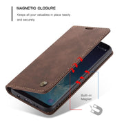 CaseMe-013 Multifunctional Retro Frosted Horizontal Flip Leather Case with Card Slot & Holder & Wallet for Galaxy S8 Plus(Coffee)