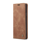 CaseMe-013 Multifunctional Retro Frosted Horizontal Flip Leather Case with Card Slot & Holder & Wallet for Galaxy S8 Plus(Brown)