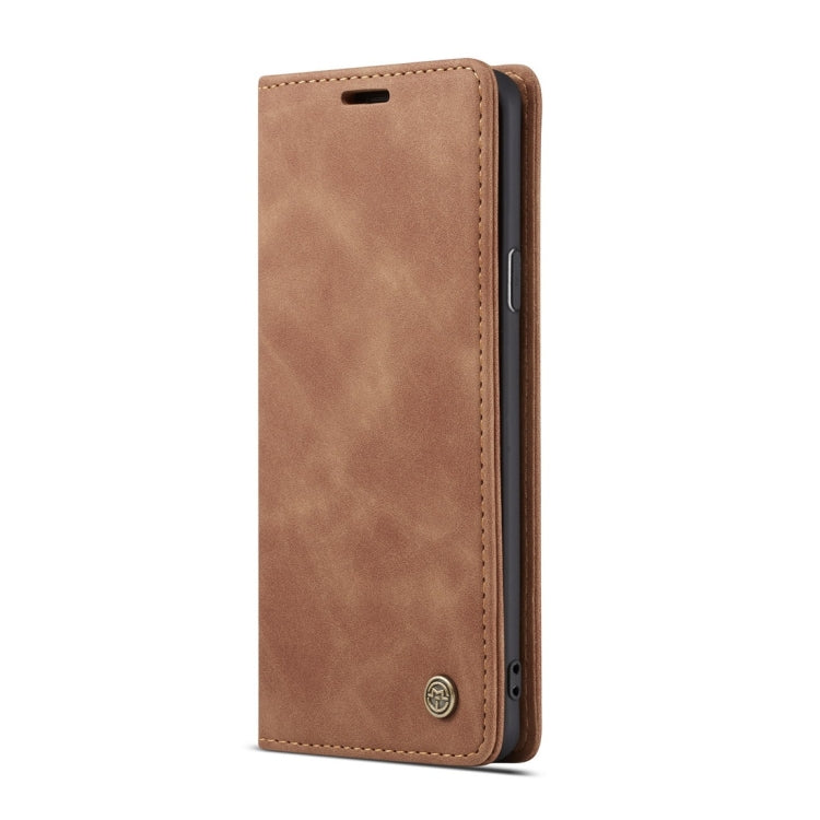 CaseMe-013 Multifunctional Retro Frosted Horizontal Flip Leather Case with Card Slot & Holder & Wallet for Galaxy S8 Plus(Brown)