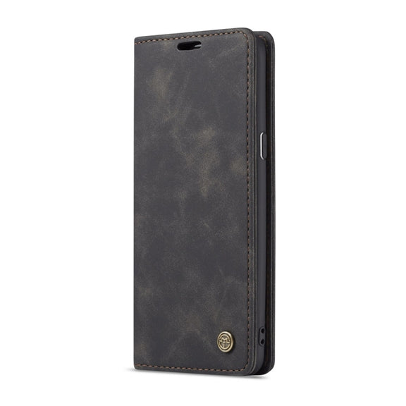 CaseMe-013 Multifunctional Retro Frosted Horizontal Flip Leather Case with Card Slot & Holder & Wallet for Galaxy S9 Plus(Black)