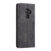 CaseMe-013 Multifunctional Retro Frosted Horizontal Flip Leather Case with Card Slot & Holder & Wallet for Galaxy S9 Plus(Black)