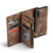 CaseFor Samsung Galaxy A70 CaseMe-008 Detachable Multifunctional Flip Leather Phone Case(Brown)