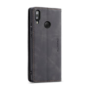 CaseMe-013 Multifunctional Horizontal Flip Leather Case with Card Slot & Holder for Galaxy M20(Black)