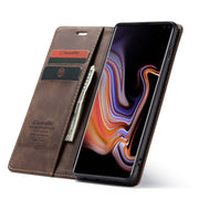 CaseMe-013 Multifunctional Horizontal Flip Leather Case with Card Slot & Holder for Galaxy S10 5G(Coffee)
