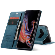 CaseMe-013 Multifunctional Horizontal Flip Leather Case with Card Slot & Holder for Galaxy S10 5G(Blue)