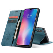 CaseMe-013 Multifunctional Horizontal Flip Leather Case with Card Slot & Holder for Xiaomi 9(Blue)