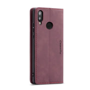 CaseMe-013 Multifunctional Horizontal Flip Leather Case with Card Slot & Holder for Huawei P20 Lite(Wine Red)