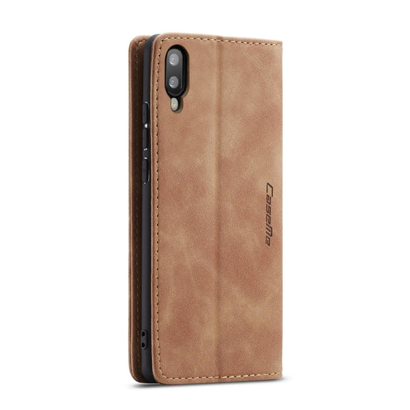 CaseMe-013 Multifunctional Horizontal Flip Leather Case with Card Slot & Holder for Galaxy M10 / A10 (Brown)