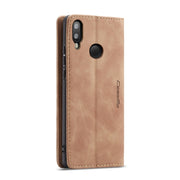CaseMe-013 Multifunctional Horizontal Flip Leather Case with Card Slot & Holder for Galaxy M20(Brown)