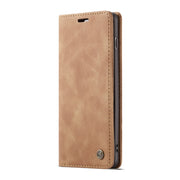 CaseMe-013  Multifunctional Horizontal Flip Leather Case with Card Slot & Holder for Galaxy S10 5G(Brown)