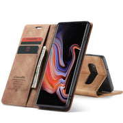 CaseMe-013  Multifunctional Horizontal Flip Leather Case with Card Slot & Holder for Galaxy S10 5G(Brown)