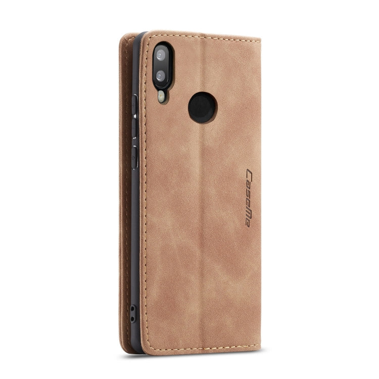 CaseMe-013  Multifunctional Horizontal Flip Leather Case with Card Slot & Holder for Huawei P20 Lite(Brown)
