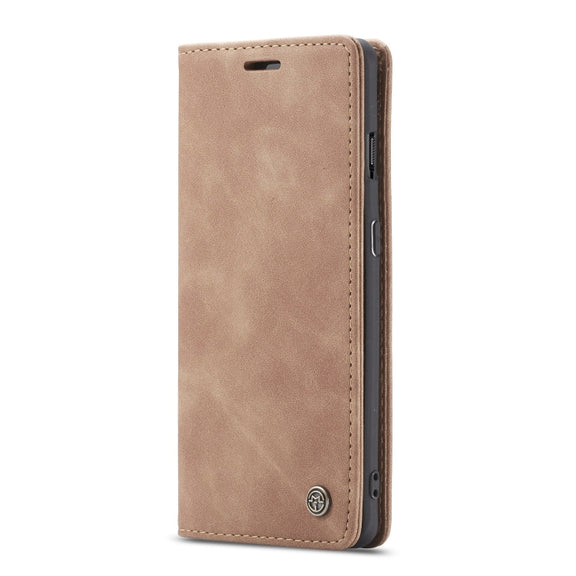CaseMe-013 Multifunctional Horizontal Flip Leather Case with Card Slot & Holder for OnePlus 7(Brown)