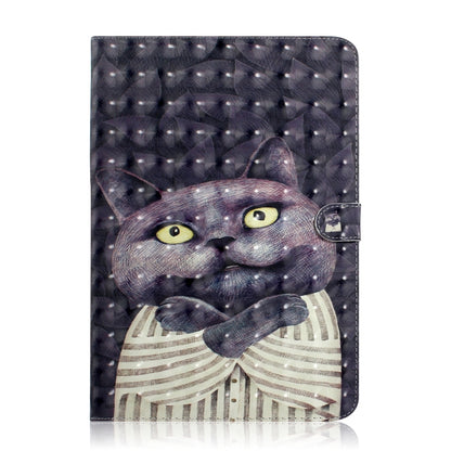 3D Colored Drawing Universal Horizontal Flip Leather Case, with Holder & Card Slot & Wallet for 10 inch Tablet PC(Embrace Cat) - 10 - 11 inch by PMC Jewellery | Online Shopping South Africa | PMC Jewellery | Buy Now Pay Later Mobicred