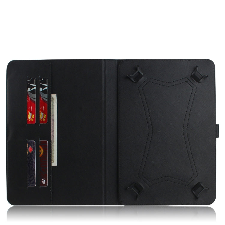 3D Colored Drawing Universal Horizontal Flip Leather Case, with Holder & Card Slot & Wallet for 10 inch Tablet PC(Embrace Cat) - 10 - 11 inch by PMC Jewellery | Online Shopping South Africa | PMC Jewellery | Buy Now Pay Later Mobicred
