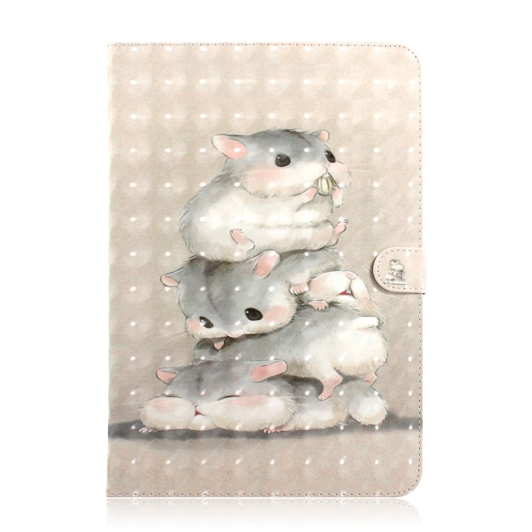 3D Colored Drawing Universal Horizontal Flip Leather Case, with Holder & Card Slot & Wallet for 10 inch Tablet PC(Squirrels) - 10 - 11 inch by PMC Jewellery | Online Shopping South Africa | PMC Jewellery | Buy Now Pay Later Mobicred