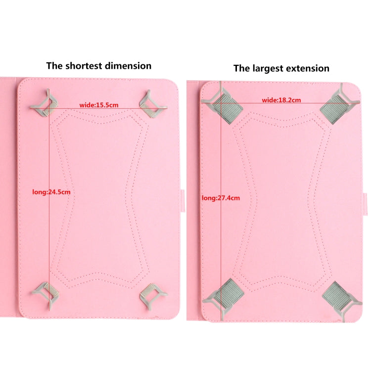 3D Colored Drawing Universal Horizontal Flip Leather Case, with Holder & Card Slot & Wallet for 10 inch Tablet PC(Magnolia) - free shipping - PMC Jewellery - Order now!
