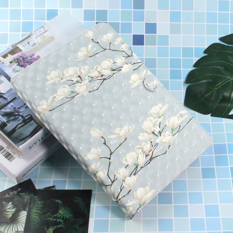 3D Colored Drawing Universal Horizontal Flip Leather Case, with Holder & Card Slot & Wallet for 10 inch Tablet PC(Magnolia) - free shipping - PMC Jewellery - Order now!