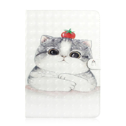 3D Colored Drawing Universal Horizontal Flip Leather Case, with Holder & Card Slot & Wallet for 10 inch Tablet PC(Cute Cat) - 10 - 11 inch by PMC Jewellery | Online Shopping South Africa | PMC Jewellery | Buy Now Pay Later Mobicred