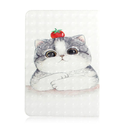 3D Colored Drawing Universal Horizontal Flip Leather Case, with Holder & Card Slot & Wallet for 10 inch Tablet PC(Cute Cat) - 10 - 11 inch by PMC Jewellery | Online Shopping South Africa | PMC Jewellery | Buy Now Pay Later Mobicred