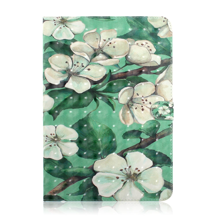 3D Colored Drawing Universal Horizontal Flip Leather Case, with Holder & Card Slot & Wallet for 10 inch Tablet PC(Watercolor Flower) - 10 - 11 inch by PMC Jewellery | Online Shopping South Africa | PMC Jewellery | Buy Now Pay Later Mobicred