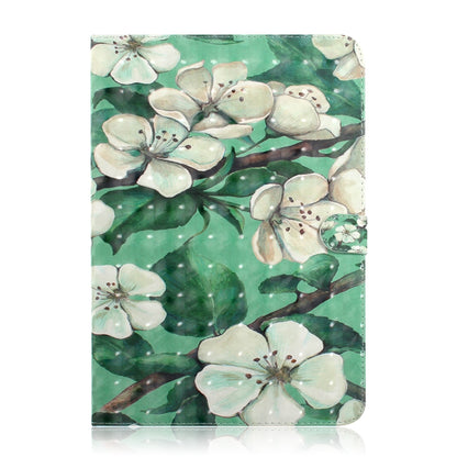 3D Colored Drawing Universal Horizontal Flip Leather Case, with Holder & Card Slot & Wallet for 10 inch Tablet PC(Watercolor Flower) - 10 - 11 inch by PMC Jewellery | Online Shopping South Africa | PMC Jewellery | Buy Now Pay Later Mobicred