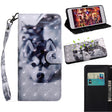 3D Painting Pattern Coloured Drawing Horizontal Flip TPU + PU Leather Case with Holder & Card Slots & Wallet For Huawei Y5 Lite 2018 / Y5 2018(Husky) - free shipping - PMC TechLife - Order now!