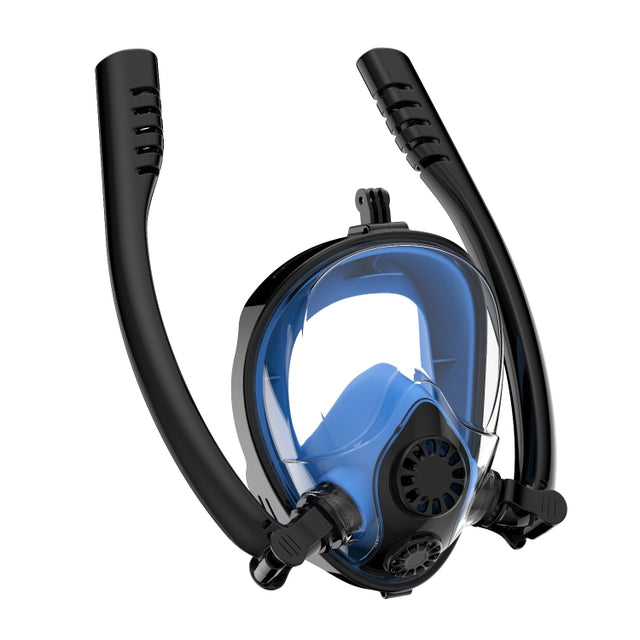 Water Sports Diving Equipment Full Dry Silicone Diving Mask Swimming Glasses for GoPro Hero11 Black / HERO10 Black / HERO9 Black /HERO8 / HERO7 /6 /5 /5 Session /4 Session /4 /3+ /3 /2 /1, Insta360 ON ... ion and Other Action Cameras, Size:S/M(Black Blue)