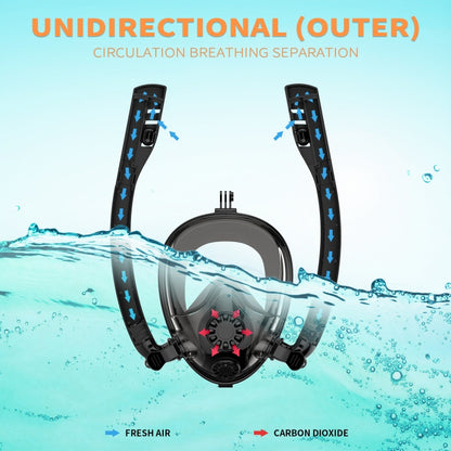 Water Sports Diving Equipment Full Dry Silicone Diving Mask Swimming Glasses for GoPro Hero11 Black / HERO10 Black / HERO9 Black /HERO8 / HERO7 /6 /5 /5 Session /4 Session /4 /3+ /3 /2 /1, Insta360 ON ... on and Other Action Cameras, Size:L/XL(Black Blue) - free shipping - PMC Jewellery - Order now!