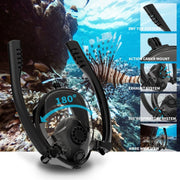Water Sports Diving Equipment Full Dry Silicone Diving Mask Swimming Glasses for GoPro Hero11 Black / HERO10 Black / HERO9 Black /HERO8 / HERO7 /6 /5 /5 Session /4 Session /4 /3+ /3 /2 /1, Insta360 ON ...  and Other Action Cameras, Size:L/XL(Black Orange)