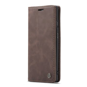 CaseMe-013 Multi-functional Retro Frosted Horizontal Flip Leather Case with Card Slot & Holder & Wallet For OnePlus 7(Coffee)