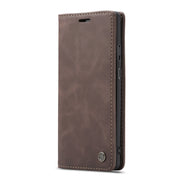 CaseMe-013 Multi-functional Retro Frosted Horizontal Flip Leather Case with Card Slot & Holder & Wallet For OnePlus 7 Pro(Coffee)