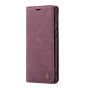 CaseMe-013 Multi-functional Retro Frosted Horizontal Flip Leather Case with Card Slot & Holder & Wallet For OnePlus 7 Pro(Wine Red)