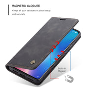 CaseMe-013 Multi-functional Retro Frosted Horizontal Flip Leather Case with Card Slot & Holder & Wallet For Xiaomi Mi 9(Black)