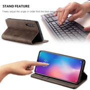 CaseMe-013 Multi-functional Retro Frosted Horizontal Flip Leather Case with Card Slot & Holder & Wallet For Xiaomi Mi 9(Coffee)