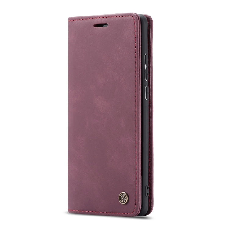 CaseMe-013 Multi-functional Retro Frosted Horizontal Flip Leather Case with Card Slot & Holder & Wallet For Xiaomi Mi 9(Wine Red)