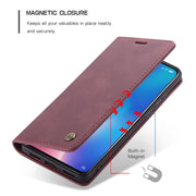 CaseMe-013 Multi-functional Retro Frosted Horizontal Flip Leather Case with Card Slot & Holder & Wallet For Xiaomi Mi 9(Wine Red)