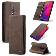 CaseMe-013 Multi-functional Retro Frosted Horizontal Flip Leather Case with Card Slot & Holder & Wallet For Xiaomi Mi 9T Pro / Redmi K20 Pro / Xiaomi Mi 9T / Redmi K20(Coffee)