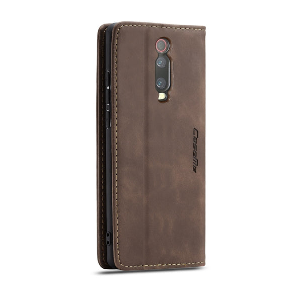 CaseMe-013 Multi-functional Retro Frosted Horizontal Flip Leather Case with Card Slot & Holder & Wallet For Xiaomi Mi 9T Pro / Redmi K20 Pro / Xiaomi Mi 9T / Redmi K20(Coffee)