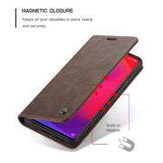 CaseMe-013 Multi-functional Retro Frosted Horizontal Flip Leather Case with Card Slot & Holder & Wallet For Xiaomi Mi 9T Pro / Redmi K20 Pro / Xiaomi Mi 9T / Redmi K20(Coffee)