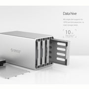 ORICO Honeycomb Series WS200RU3 SATA 3.5 inch USB 3.0 Dual Bays Aluminum Alloy HDD / SSD Enclosure with Raid, The Maximum Support Capacity: 20TB