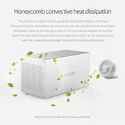 ORICO Honeycomb Series WS400C3 SATA 3.5 inch USB-C / Type-C 4 Bays Aluminum Alloy HDD / SSD Enclosure, The Maximum Support Capacity: 40TB