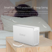 ORICO Honeycomb Series WS400C3 SATA 3.5 inch USB-C / Type-C 4 Bays Aluminum Alloy HDD / SSD Enclosure, The Maximum Support Capacity: 40TB
