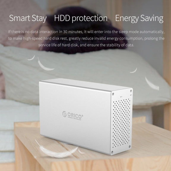 ORICO Honeycomb Series WS400RU3 SATA 3.5 inch USB 3.0 4 Bays Aluminum Alloy HDD / SSD Enclosure with Raid, The Maximum Support Capacity: 40TB