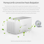 ORICO Honeycomb Series WS400RU3 SATA 3.5 inch USB 3.0 4 Bays Aluminum Alloy HDD / SSD Enclosure with Raid, The Maximum Support Capacity: 40TB