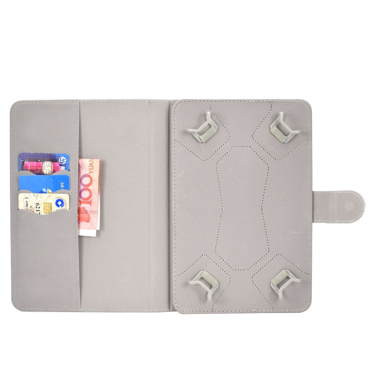 Colored Pattern Drawing Horizontal Flip PU Leather Case with Three-folding Holder for 10 inch Tablet PC(Crown of panda) - 10 - 11 inch by PMC Jewellery | Online Shopping South Africa | PMC Jewellery | Buy Now Pay Later Mobicred