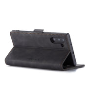 CaseMe-013 Multifunctional Horizontal Flip Leather Case with Card Slot & Holder for Galaxy Note 10(Black)