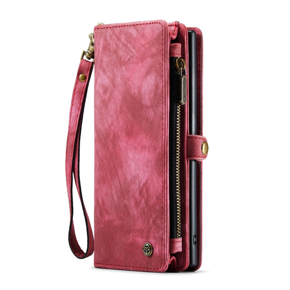 For Samsung Galaxy Note10 CaseMe-008 Detachable Multifunctional Flip Leather Phone Case(Red)